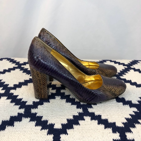 BCBGirls ombré snakeskin block heels size 8 - Picture 2 of 4